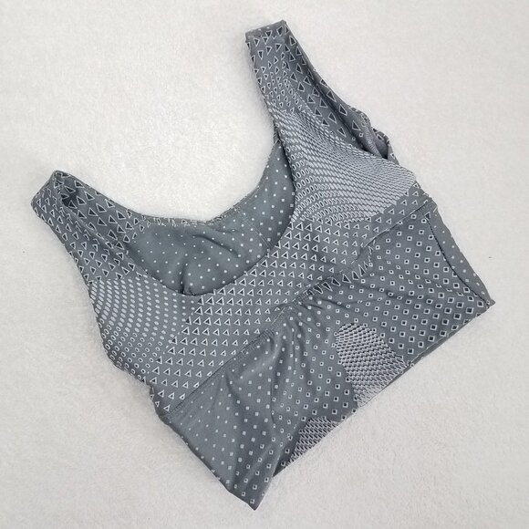 ABS2B Fitness Apparel Size S Sports Bra Top Athletic Workout Stretch Gray - Picture 2 of 5